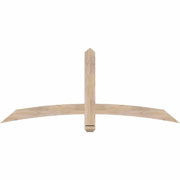 Ekena Millwork Bellingham Smooth Timber Gable Bracket, Douglas Fir, 60"W x 25"H x 1 1/2"D x 3 1/2"F, 10/12 Pitch GBW060X25X0204BEL00SDF - main